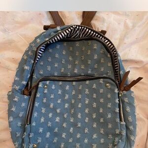 Blue denim Backpack